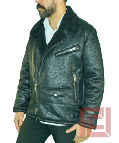 Erdal Aybi – Arctic Rebel Kürk Yaka Deri Ceket