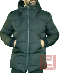 Urban Core Siyah Erkek Kapüşonlu Şişme Mont - Aybi Collection